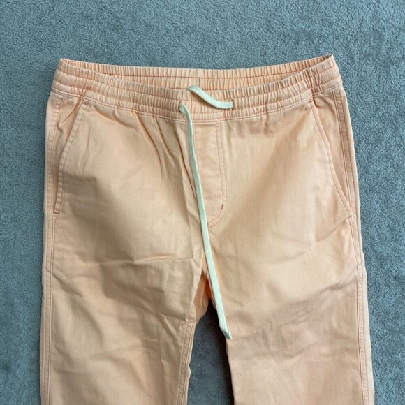 NEW Lands' End Men's S Peach Solid Deck Pants Chino Pull on - Picture 7 of 8